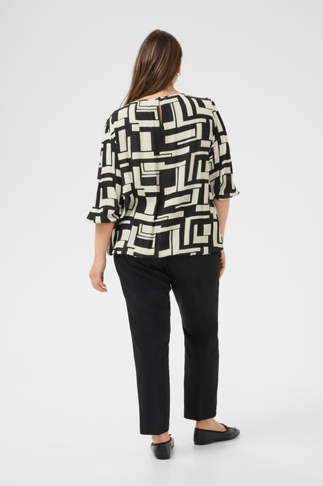 Blouse met lange mouwen KCmarina Blouse met lange mouwen Regular fit black white - Image 2