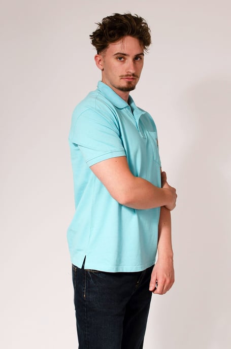 Mens Pocket Front Polo Shirt - Image 4