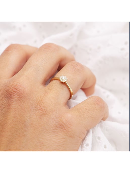 Diam Addict Ring 585 yellow gold with lab-grown diamonds - Image 4