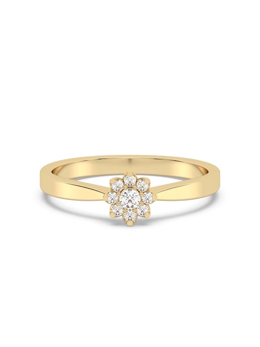 Diam Addict Ring 585 yellow gold with lab-grown diamonds - Image 5