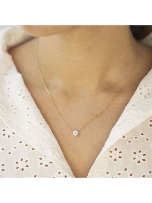 Diam Addict Necklace 585 yellow gold with lab-grown diamonds - Image 4