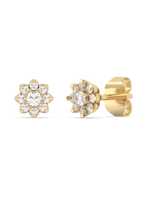 Diam Addict Earrings 585 yellow gold with lab-grown diamonds - Image 1