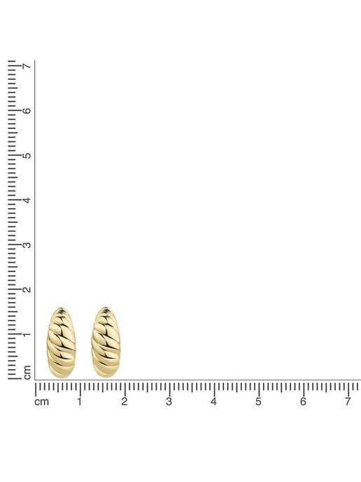Zeeme Silber Folding creoles 925/- sterling silver gold-plated - Image 4