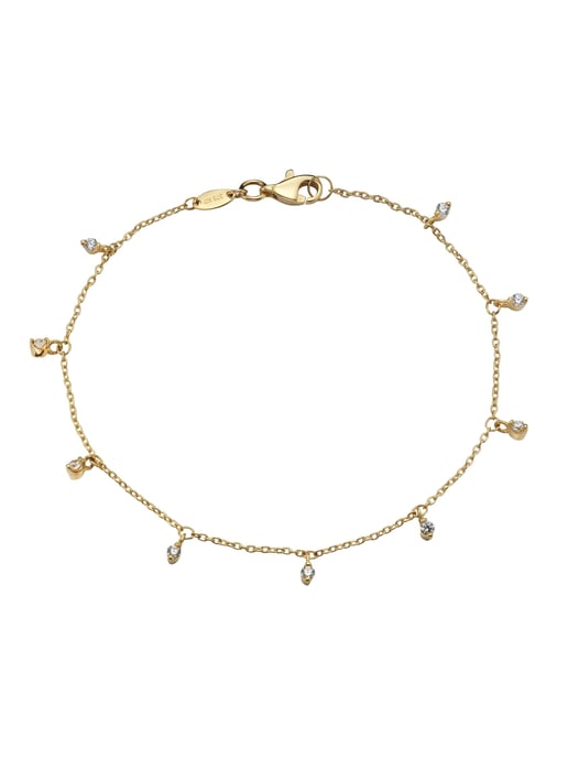 Celesta Gold Bracelet 375/- gold with zirconia - Image 1