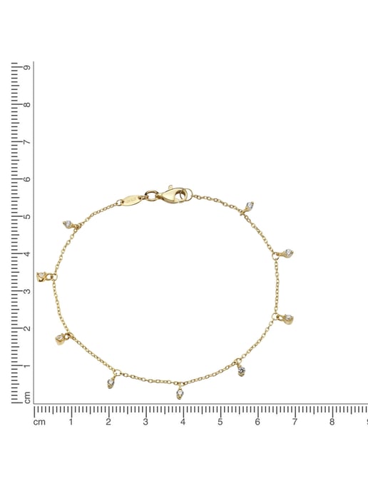 Celesta Gold Bracelet 375/- gold with zirconia - Image 3