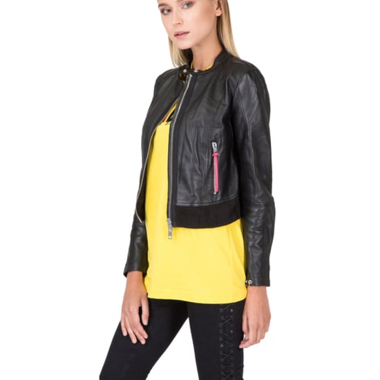 Diesel L-lyssa-c Zwart Kort Zwart Leren Jack - Image 3