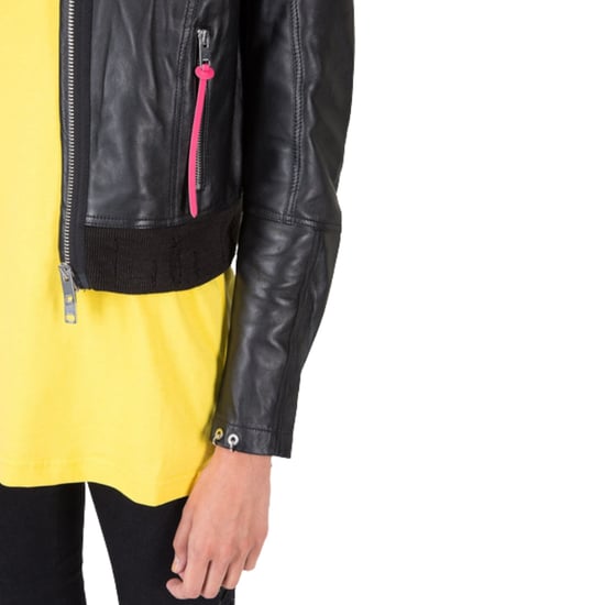 Diesel L-lyssa-c Zwart Kort Zwart Leren Jack - Image 4