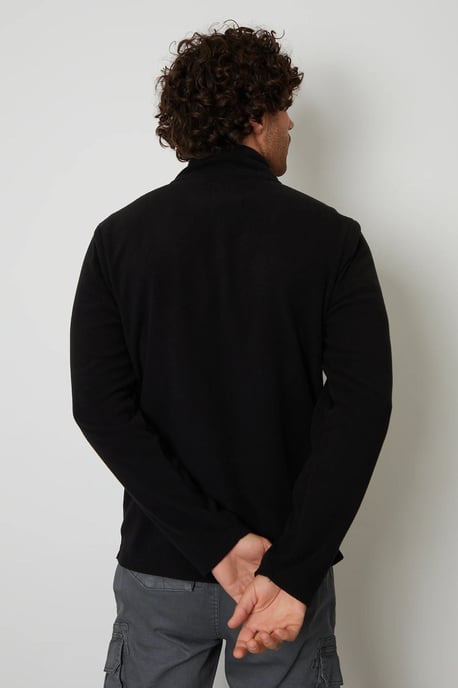 Mens Quarter Zip Fleece Jumper - Image 3