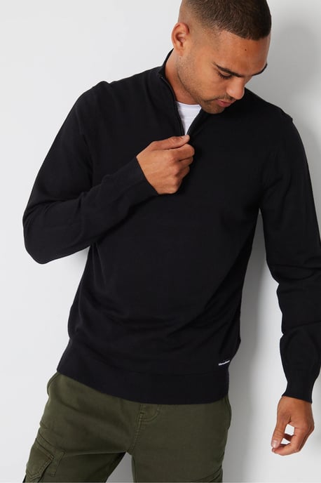 Mens Zip Neck Sweater - Image 1