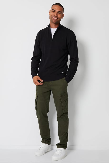 Mens Zip Neck Sweater - Image 2