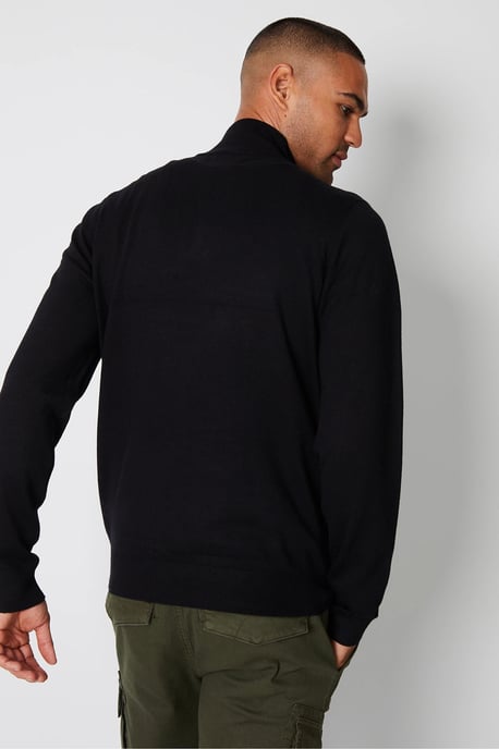 Mens Zip Neck Sweater - Image 4