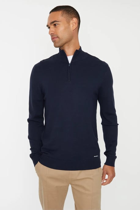 Mens Zip Neck Sweater - Image 4