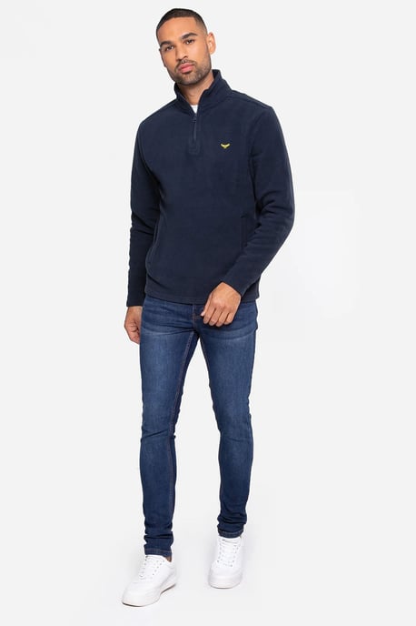 Mens Quarter Zip Fleece Jumper - Image 2