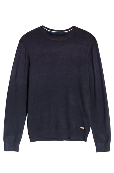 Mens Navy Crew Neck Jumper - Image 3