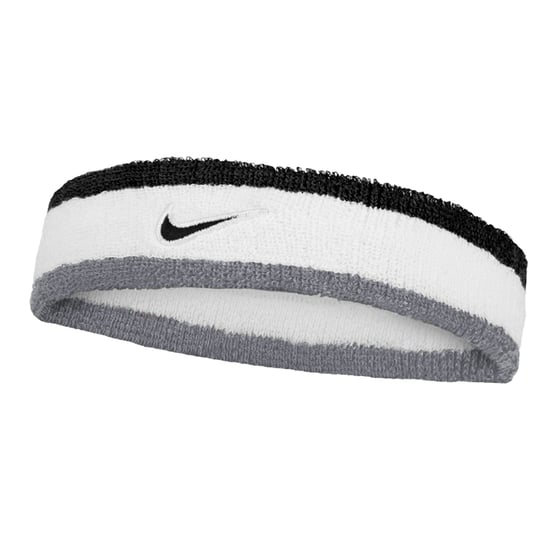 Nike Classic Swoosh Headband (White/Grey) - Image 1