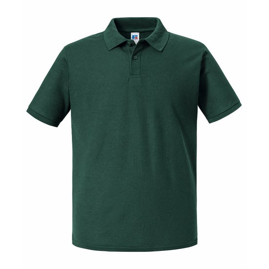 Russell Heren Authentic Eco Poloshirt (Fles groen) - Image 1