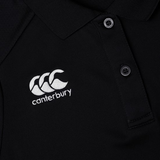 Canterbury Womens/Ladies Club Dry Polo Shirt (Black) - Image 3