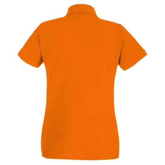 Fruit of the Loom Womens/Ladies Lady Fit Short-Sleeved Polo Shirt (Bright Orange) - Image 2