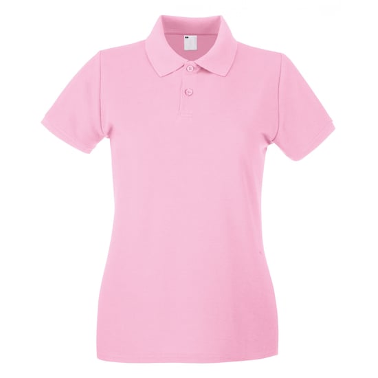 Fruit of the Loom Womens/Ladies Lady Fit Short-Sleeved Polo Shirt (Baby Pink) - Image 1