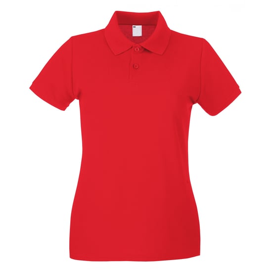 Fruit of the Loom Womens/Ladies Lady Fit Short-Sleeved Polo Shirt (Bright Red) - Image 1