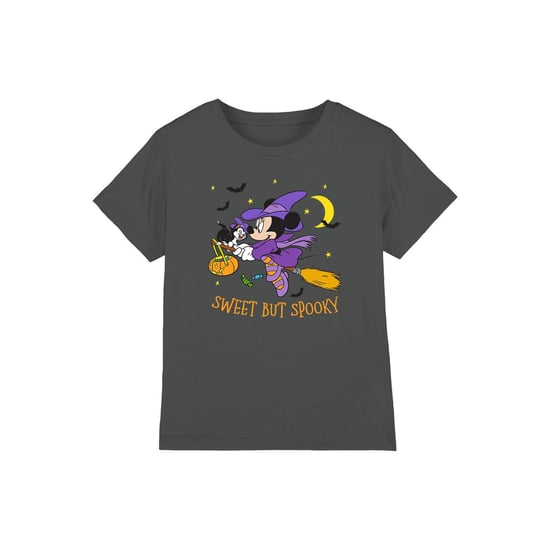 Disney Kinderen/Kinderen Spookachtig Heks Minnie Mouse T-Shirt (Houtskool) - Image 1