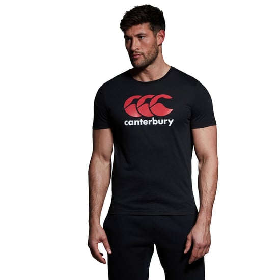 Canterbury Mens Logo Cotton Blend T-Shirt (Black) - Image 1
