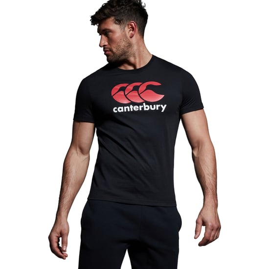 Canterbury Mens Logo Cotton Blend T-Shirt (Black) - Image 3