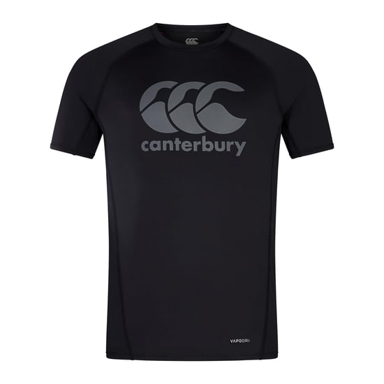 Canterbury Mens Big Logo Super Light T-Shirt (Black/Gunmetal Grey) - Image 1