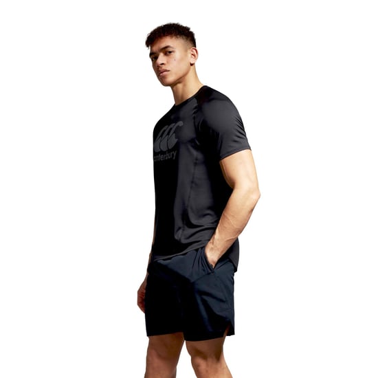 Canterbury Mens Big Logo Super Light T-Shirt (Black/Gunmetal Grey) - Image 6
