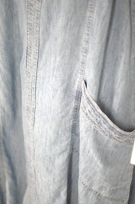 Light Denim Strappy Tunic Dress - Image 4