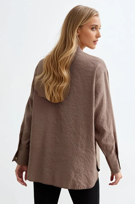 Relaxed Cupro Pocket Shirt - Image 2