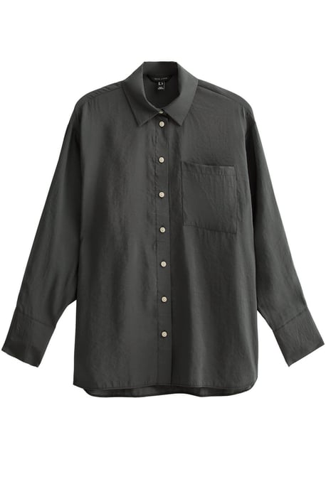 Relaxed Cupro Pocket Shirt - Image 2