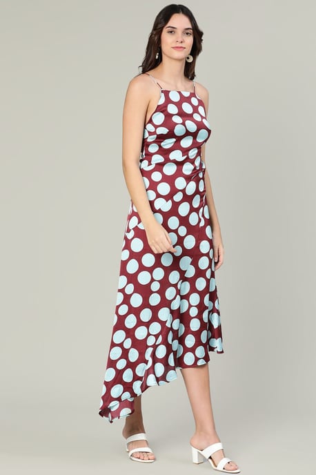 Bold Spot Asymmetric Dress - Image 5