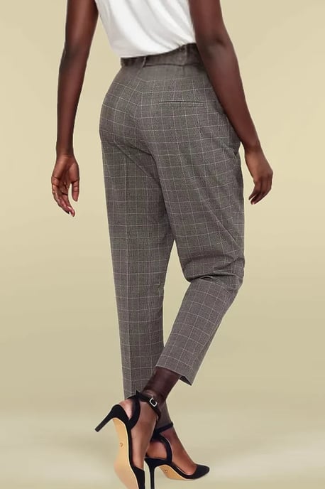 Check Capri Taper Trousers - Image 3