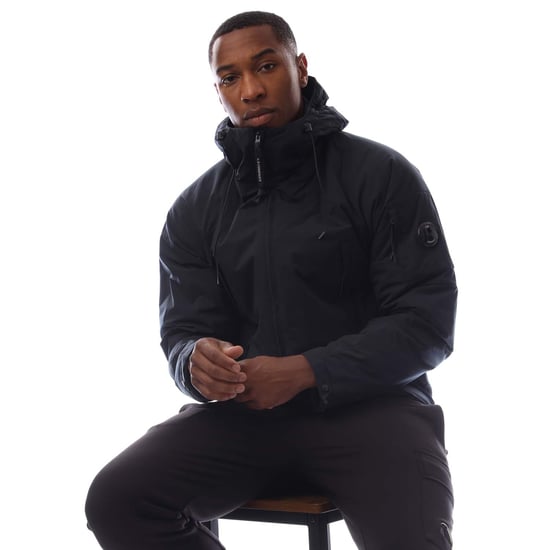 Men's C.P. Company Pro-Tek Hooded Padded Jacket in Navy - Image 4