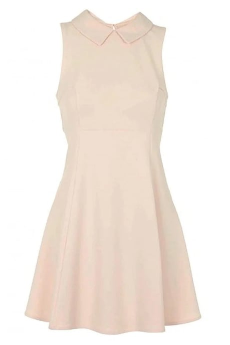 Sleeveless Skater Dress With Collar - Image 2