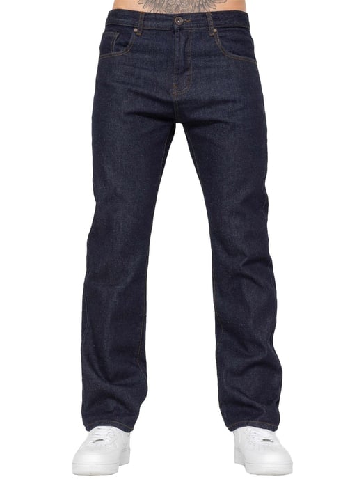 Kruze | Mens Straight Leg Denim Jeans - Image 2