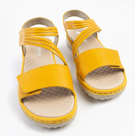 Rieker 60464-68 Womens Sandals Yellow - Image 2