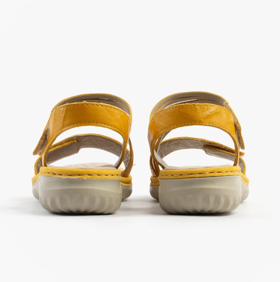 Rieker 60464-68 Womens Sandals Yellow - Image 5