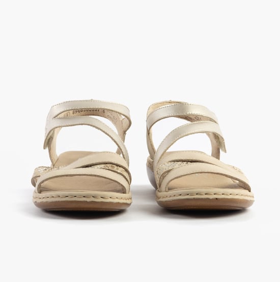 Rieker 65965-60 Womens Sandals Beige Combination - Image 4