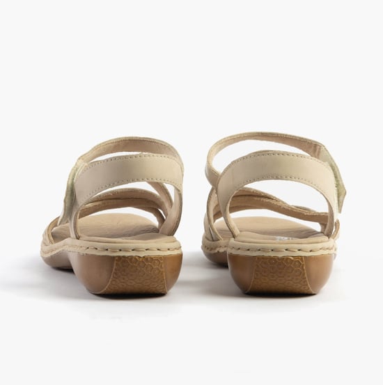 Rieker 65965-60 Womens Sandals Beige Combination - Image 5