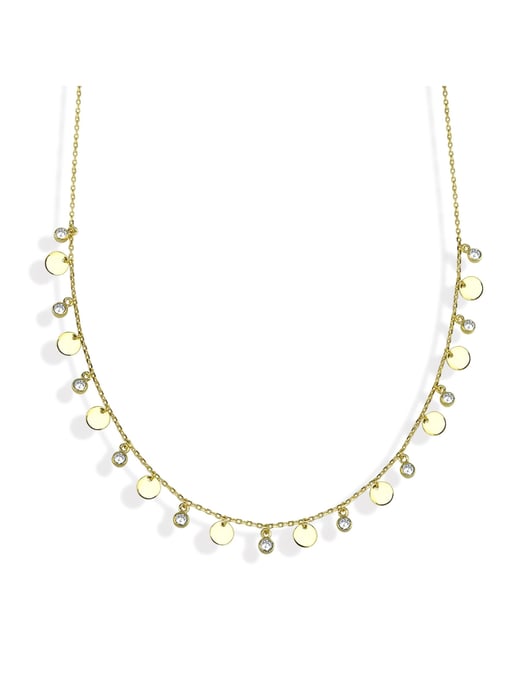 Dkeniz Pendant with chain 925/- sterling silver gold-plated silver chain foundation - Image 1