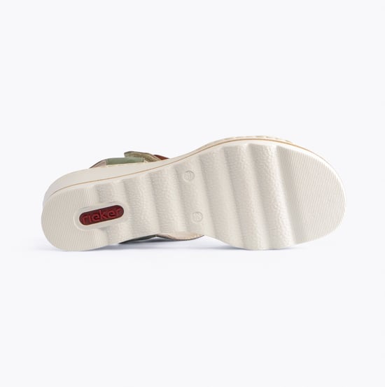 Rieker 67476-81 Womens Sandals Green - Image 2