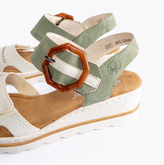 Rieker 67476-81 Womens Sandals Green - Image 4
