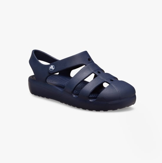 Crocs 210625-410 Classic Fisherman Unisex Kids Sandals Navy - Image 4