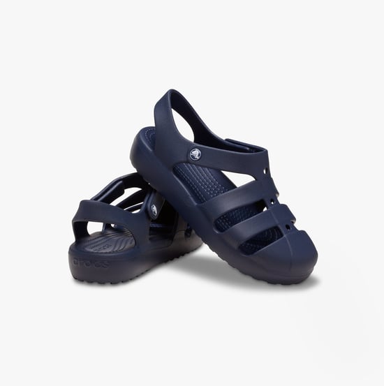 Crocs 210625-410 Classic Fisherman Unisex Kids Sandals Navy - Image 6