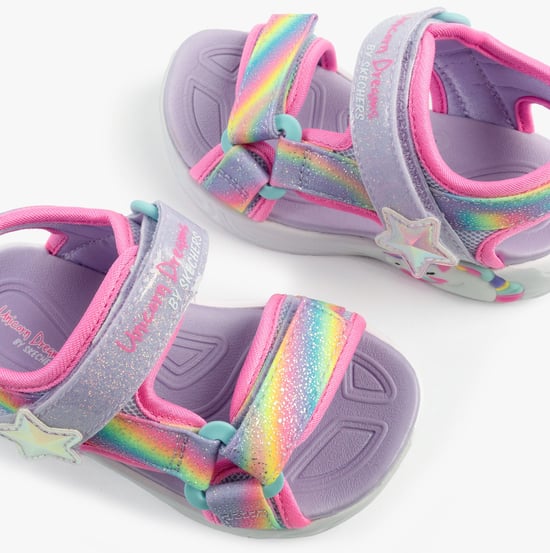 Skechers Unicorn Dreams Sandal - Dreamy Girls Sandals Lavender Multi - Image 6
