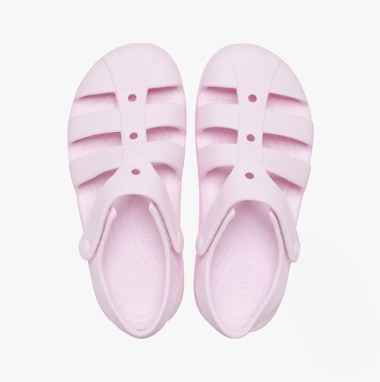 Crocs Classic Fisherman Girls Sandals Pink Milk - Image 5