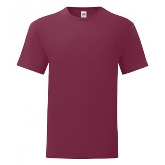 Fruit Of The Loom Heren Iconisch T-shirt (Bordeax) - Image 1