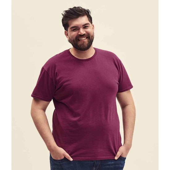 Fruit Of The Loom Heren Iconisch T-shirt (Bordeax) - Image 4